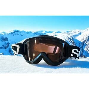 Scott Adult Ski Goggles Black Frame Amplifier Lenses No Fog 100% UVA Protection